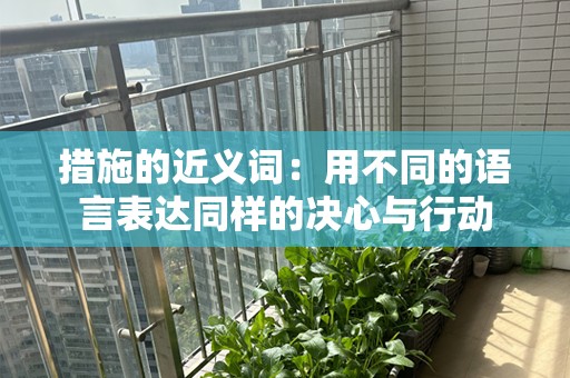 措施的近义词：用不同的语言表达同样的决心与行动