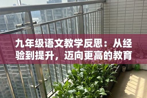 九年级语文教学反思：从经验到提升，迈向更高的教育境界