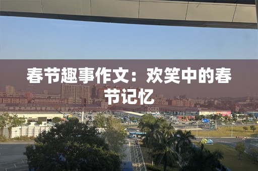 春节趣事作文：欢笑中的春节记忆